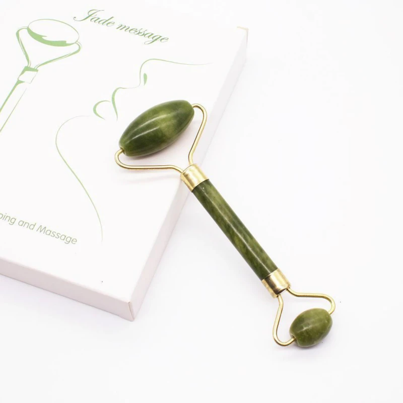 Натуральный китайский подлинный нефритовый ролик гуаша инструменты массажер