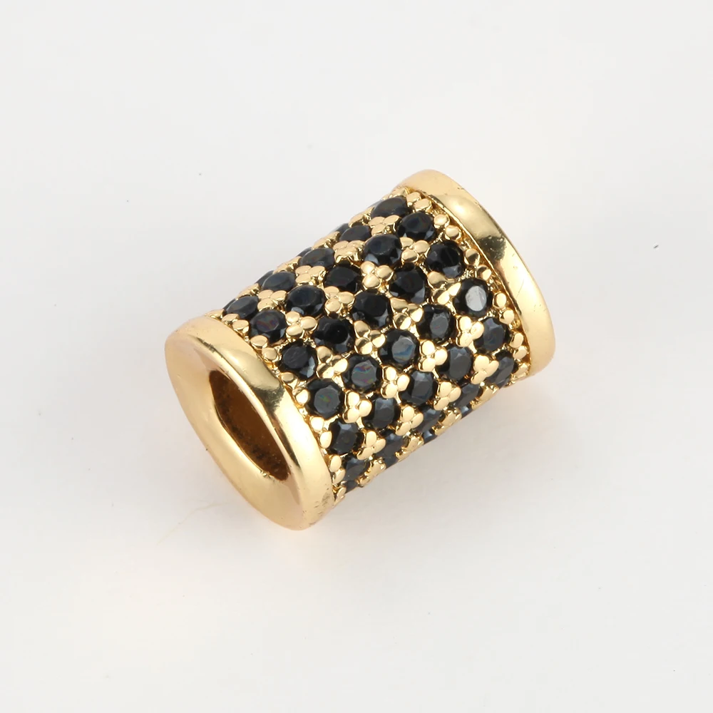 Разделительные бусины для изготовления ювелирных изделий золотые трубки