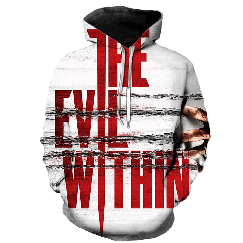 

Men's and Women's Hoodies Long-sleeved Hoodies Game Evil Spirit Possessed 3d Printed Hoodies Casual Hoodies