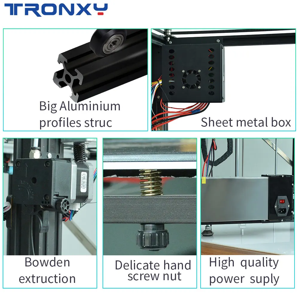 TRONXY X5ST 500 2E 3D размер печати * 600 мм принтер полностью металлический сенсорный экран