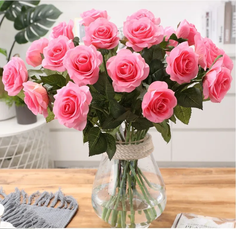 1 шт. искусственные розы свадебный букет|Искусственные растения| |