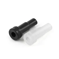 20pcs diy silicone tail pipe 3 5mm 4mm cable protecting tail wire protecting jacks filling sleeve tail 3 5mm connector adapter