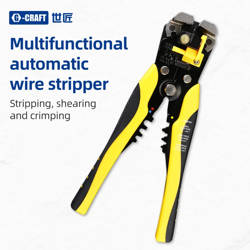 

Multifunctional Wire Stripper Is Used As A 0.2-6.0 Square mm High Precision Hand Tool For Cable Cutting And Crimping Terminal