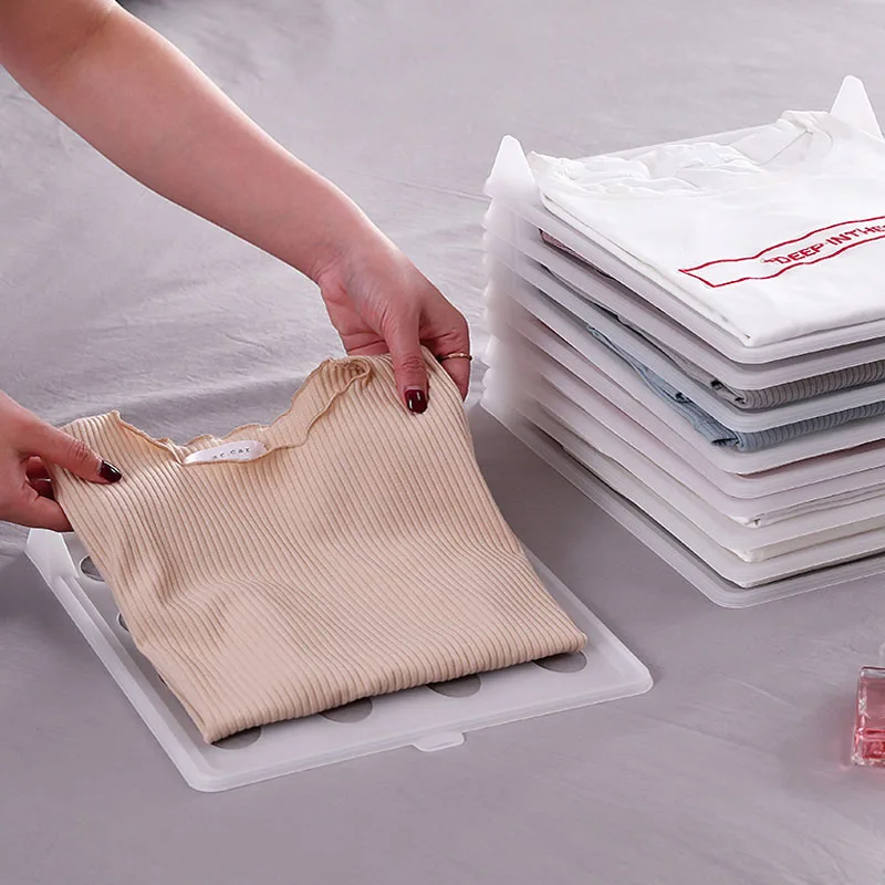 5 шт./компл. набор стеллажей для футболок простой органайзер отделки платья