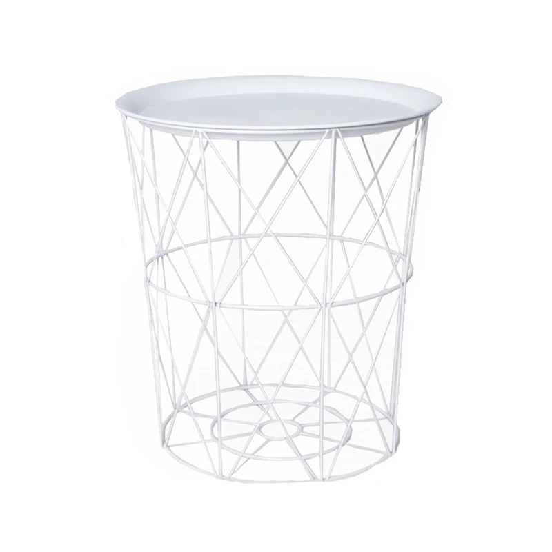 Металлический журнальный столик креативный скандинавский золотой железный