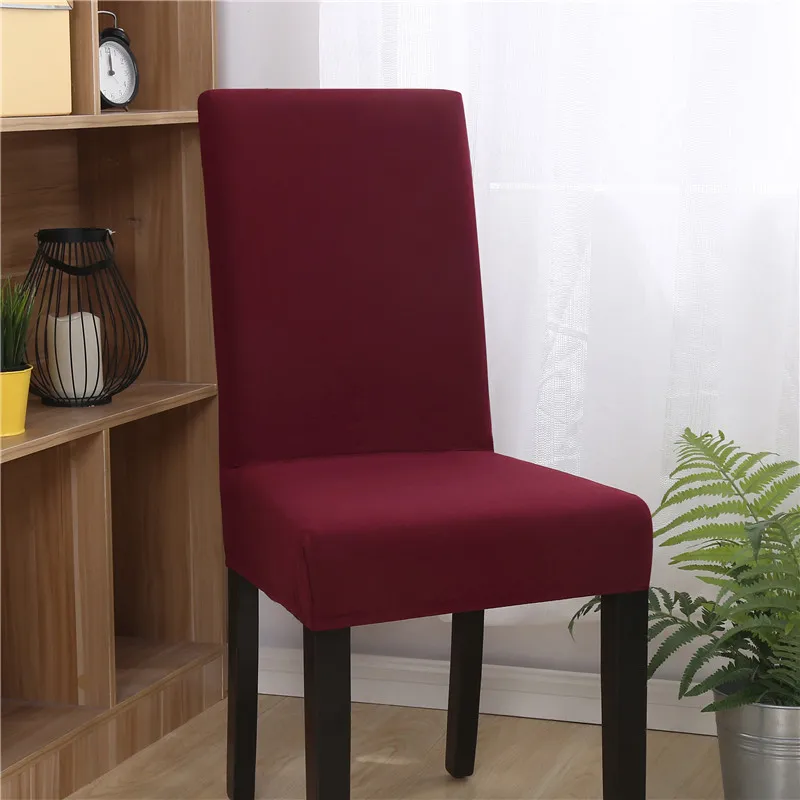 

Yaapeet 4pcs Study Solid Color Stretch Chair Cover Geometric Printed Pretty Seat-case High-quality Europe Chair Protection