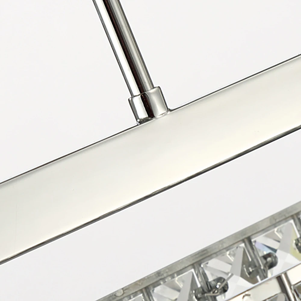 

Home Modern crystal chandelier for dining room rectangle kitchen island cristal light fixtures luxury home decor indoor lighting