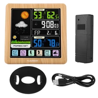 2021 new ts 3310 full touch screen wireless weather clock multifunction weather clocksupport seven language display