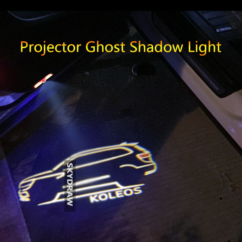 1 пара для RENAULT KOLEOS (2016-2020) QM6 автомобиля светодиодная дверная предупреждающая