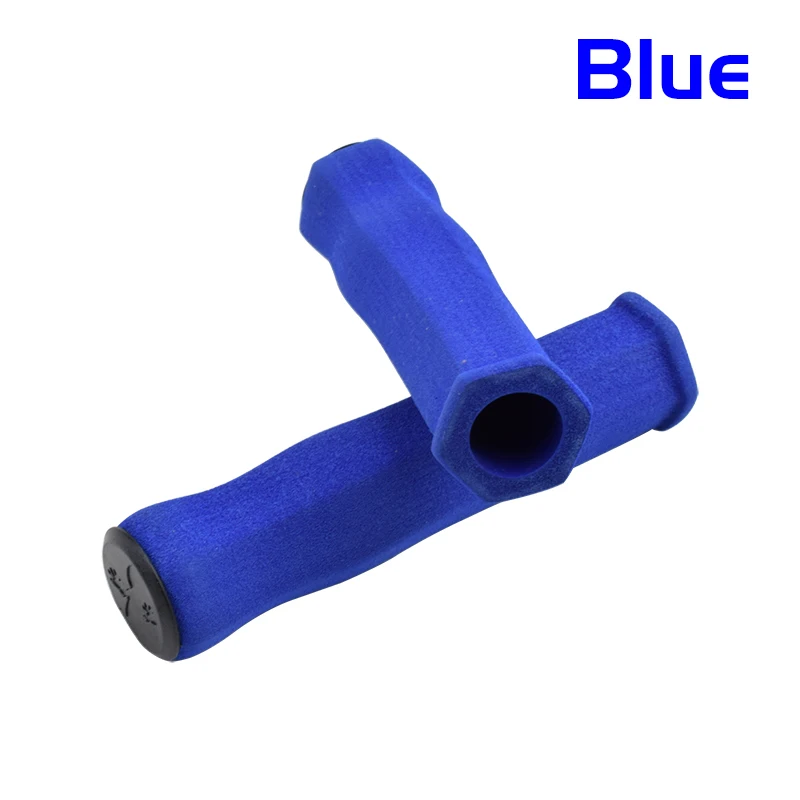Blue SKORP удобные велосипедные ручки MTB мягкие поролоновые велосипедные ручки клейкие Нескользящие губки руль для горного велосипеда - Цвет: Blue