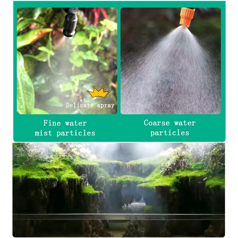 

Intelligent Automatic Timing Sprinkler System Tropical Rain Forest Ecological Cylinder Sprinkler Potted Plant Sprayer