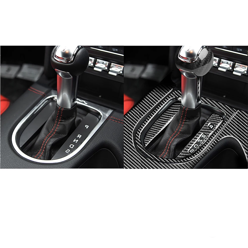 

Gear Shift Steering Wheel Window Lift Switch Central Control Dashboard Panel Cover ForFord Mustang 2015+ Car interior decoration