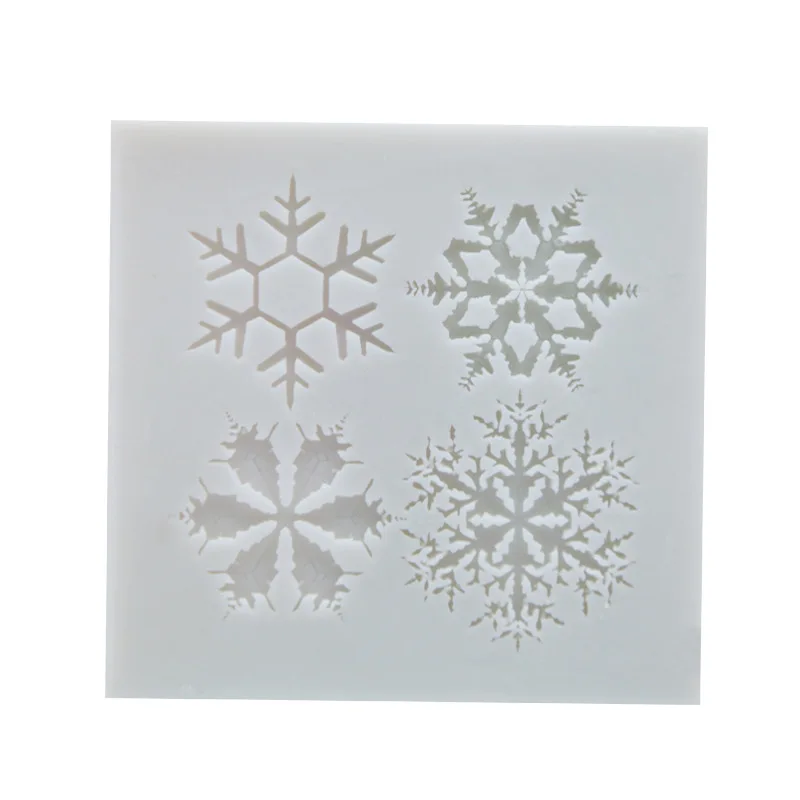 Снежинка шоколадная силиконовая форма для помадки формы торта ледяной куб