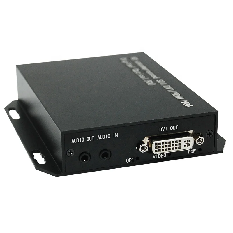 

1920*1200@60hz support ESD audio transmit DVI optical fiber extender