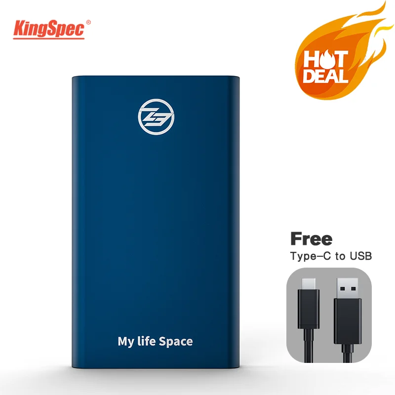 Внешний SSD-накопитель KingSpec 512 ГБ 128 USB | Компьютеры и офис