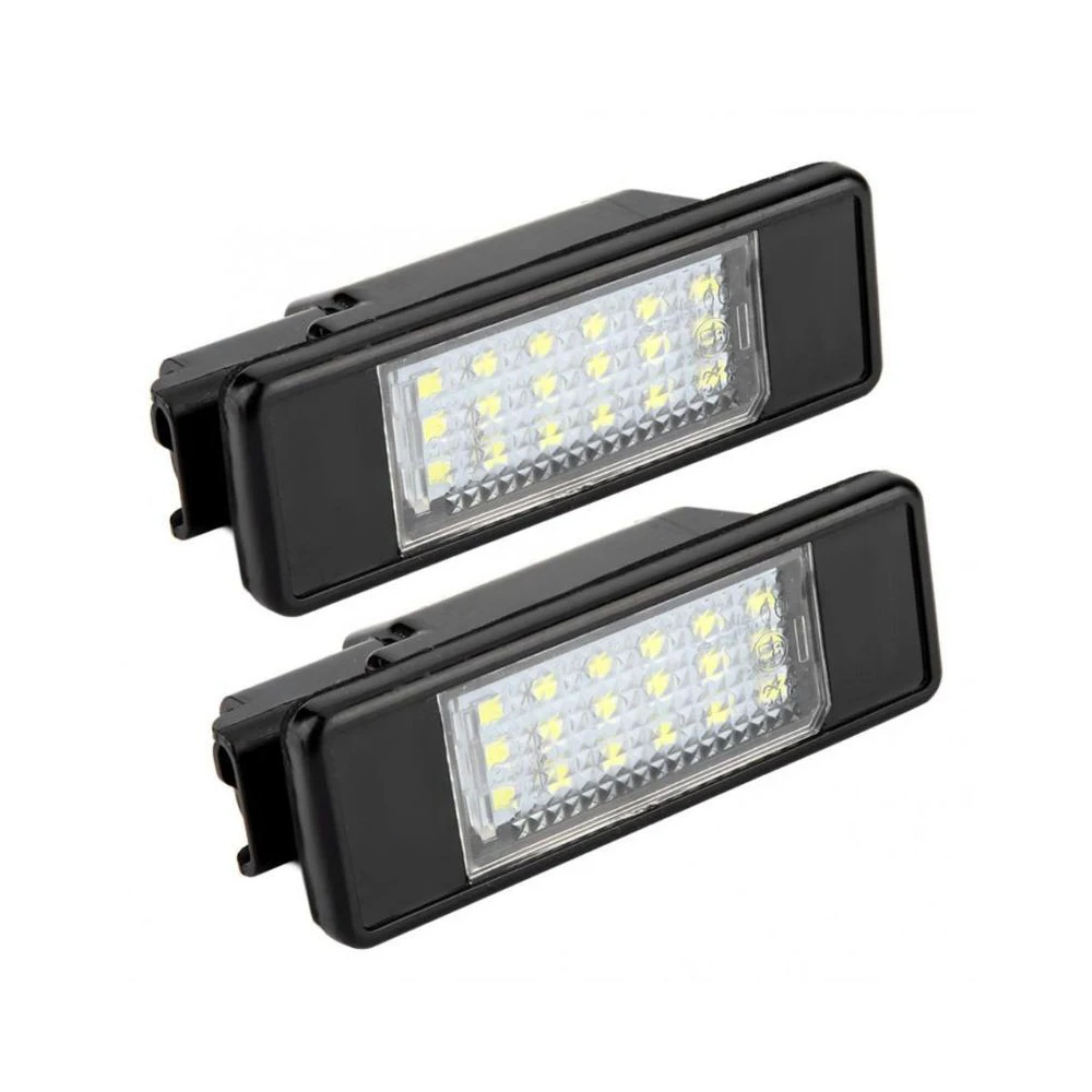 

Светодиодные лампы 2 шт. для Citroen C2/C3/C4/C5/C6/C8/DS3, сменные автомобильные лампы для освещения номерного знака, без ошибок, ультраяркие белые