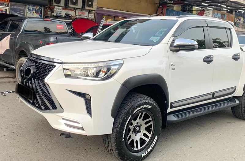 Для Hilux Revo Rocco 2016-2019 комплект кузова автомобиля стильный бампер из полипропилена
