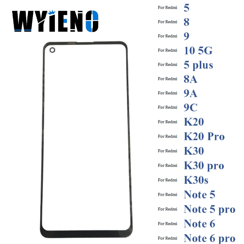 Стекло для сенсорного экрана Xiaomi Redmi 10 5 8 8A 9 9A 9C K20 K30 K30s Plus Pro шт./лот|Экраны
