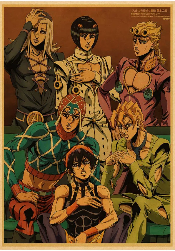 Японские аниме постеры Jojo Bizarre Adventure | AliExpress