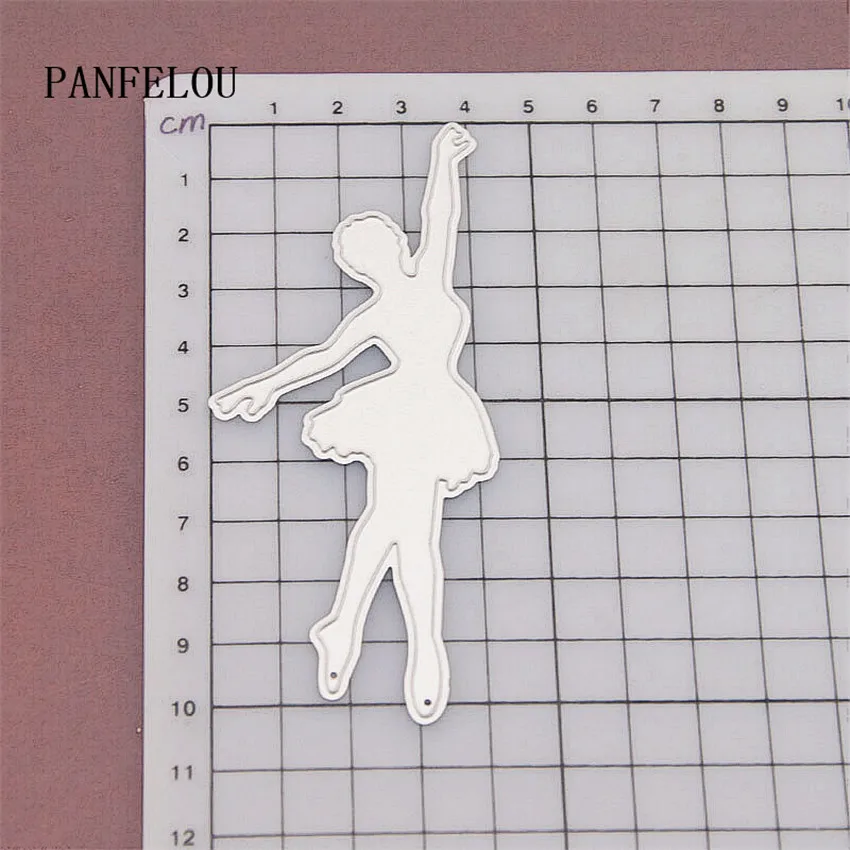 PANFELOU 4 2x10 см танцовщица металлическое ремесло искусственная бумага высечка