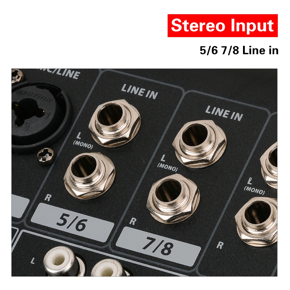 EYK EC80 8 канальная (4 подойдет как для повседневной носки так 2 стерео) звукомикшер с