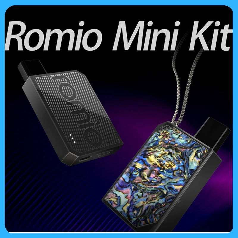 2 шт Vape Pod Romio mini kit 750 мАч встроенный аккумулятор и 0 8 мл pod Быстрый Мико атмосферный