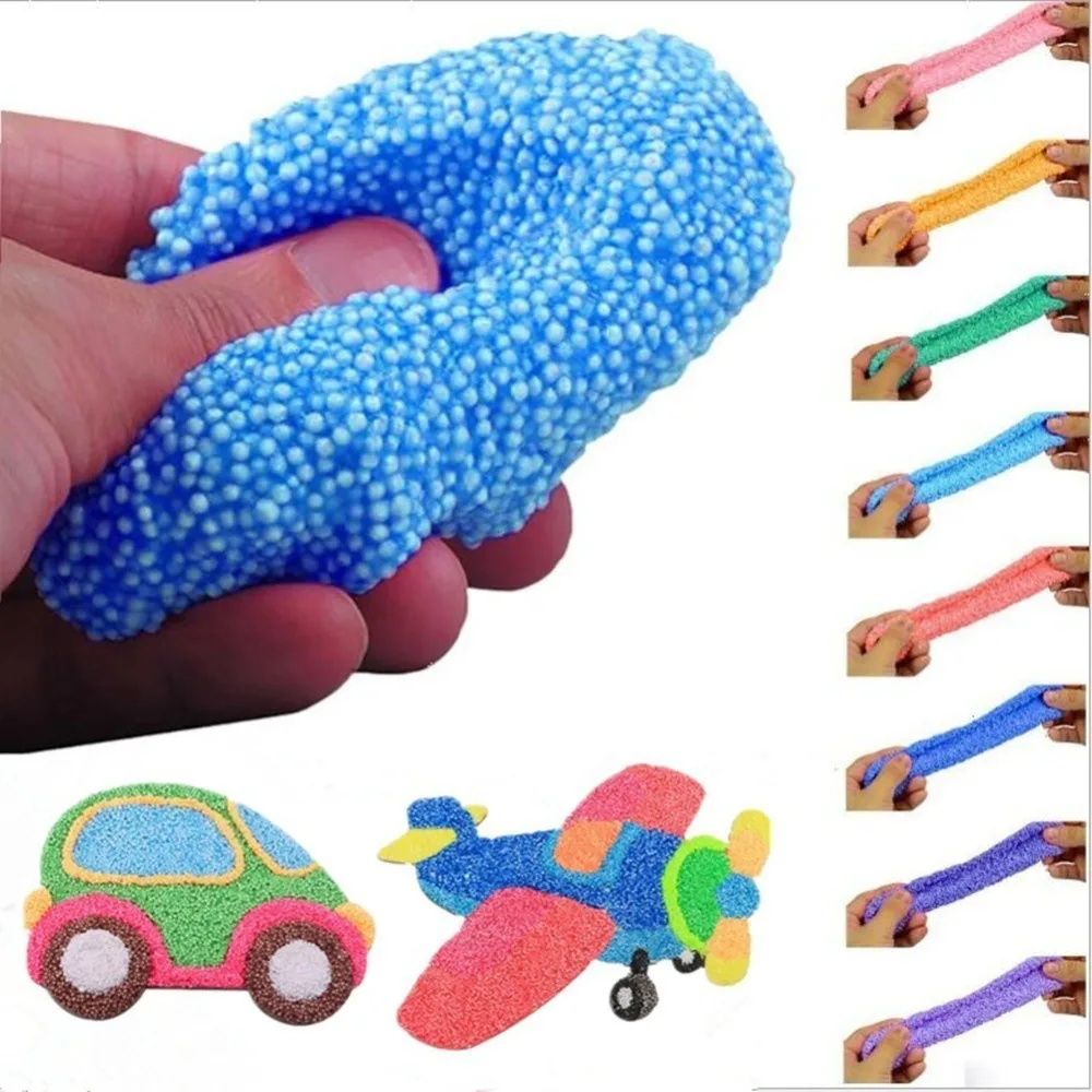 Play Foam Air Dry Clay Slimes Magic Colored Modeling Clay Model Playdough Kids Birthday Toys For Children Gift Mud Plasticine