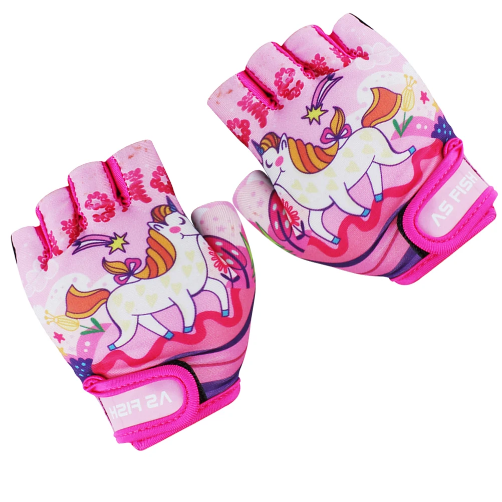 1 пара детские велосипедные перчатки с открытыми пальцами | Спорт и развлечения