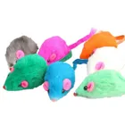 Плюшевые накладные игрушки для домашних животных, игрушечная Мышка для кошки, 5 шт., яркие, устойчивые к укусам, игрушка 