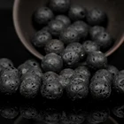 Бусины Из Натурального вулканического камня для изготовления ювелирных изделий, круглые незакрепленные бусины-разделители для браслетов ручной работы, 4681012 мм