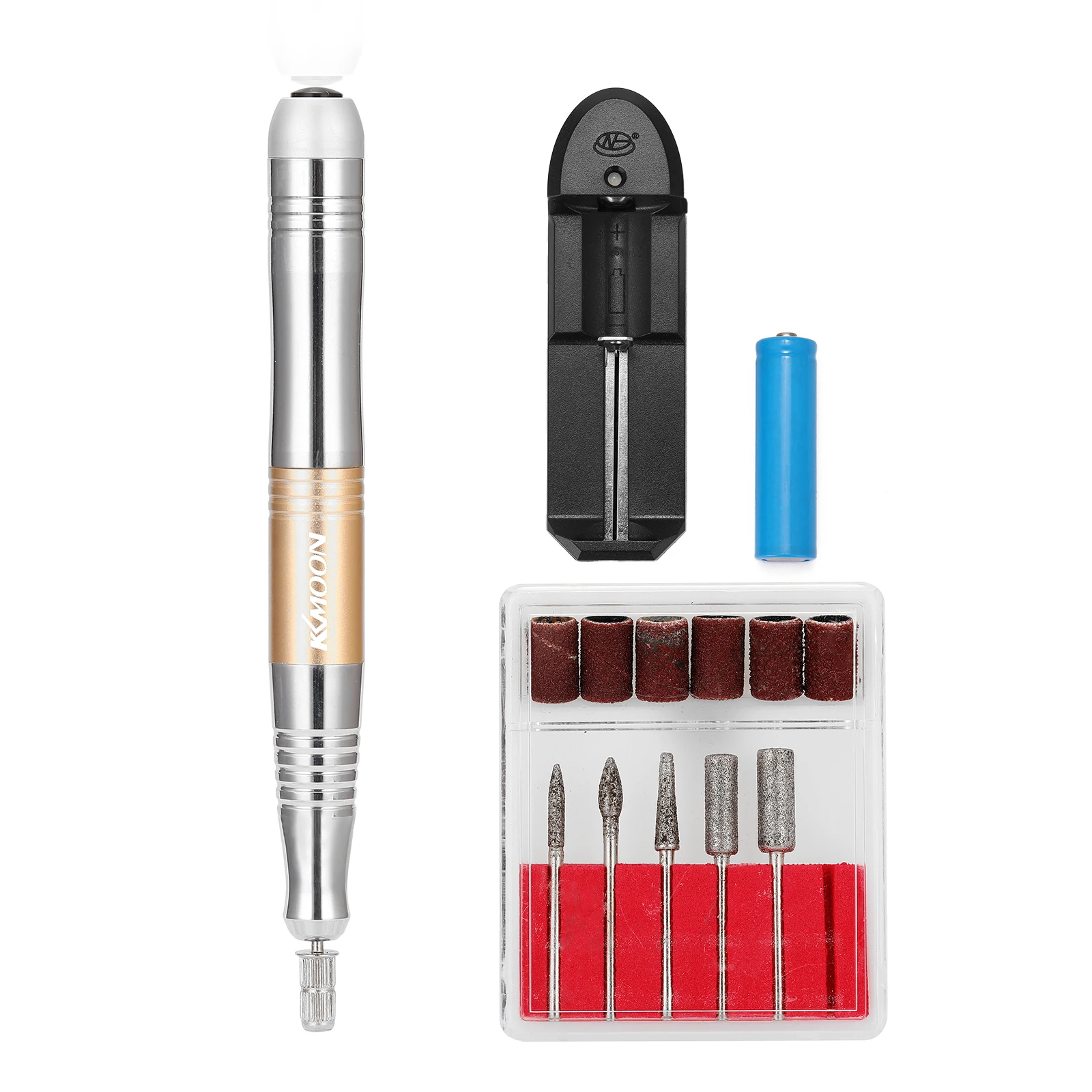 

KKmoon Rechargeable Mini Electric Grinder Electric Polishing Pen Multipurpose Exfoliating Armor Tool Set Portable Manicures