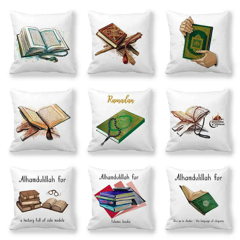 

Чехол-книжка односторонний из чехол для подушки с принтом полиэстера, 45x45 см