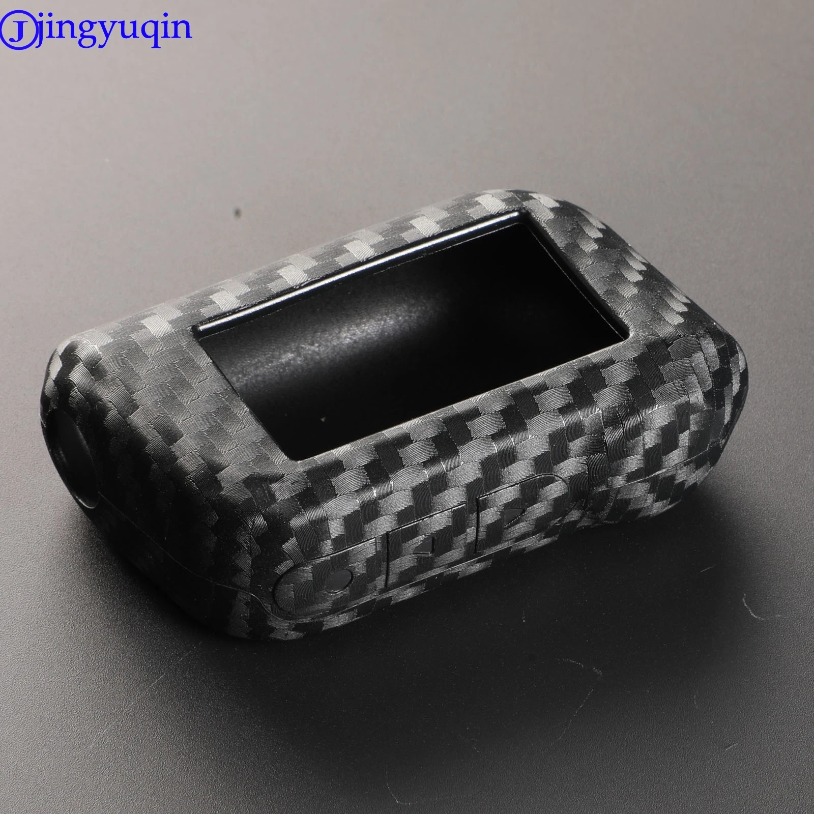 

Carbon Fiber Rubber Car Key Case For Starline A93 A63 A36 A39 A66 A96 2 Way Car Alarm LCD Remote Control Silicone Cover