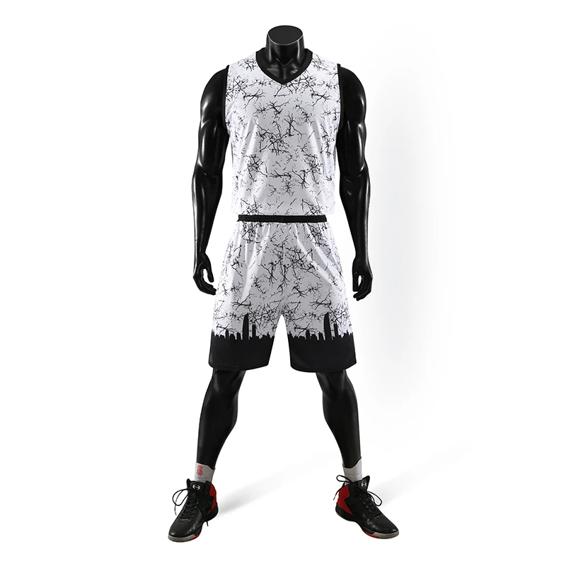 Городской уличный баскетбольный костюм мужская Трикотажная трендовая