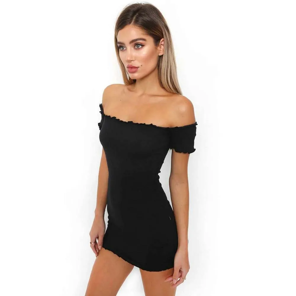 Fashion Off Shoulder Backless Party Dress Women Sexy Black Dresses Strapless Long Tube Top Vestidos Women's | Женская одежда