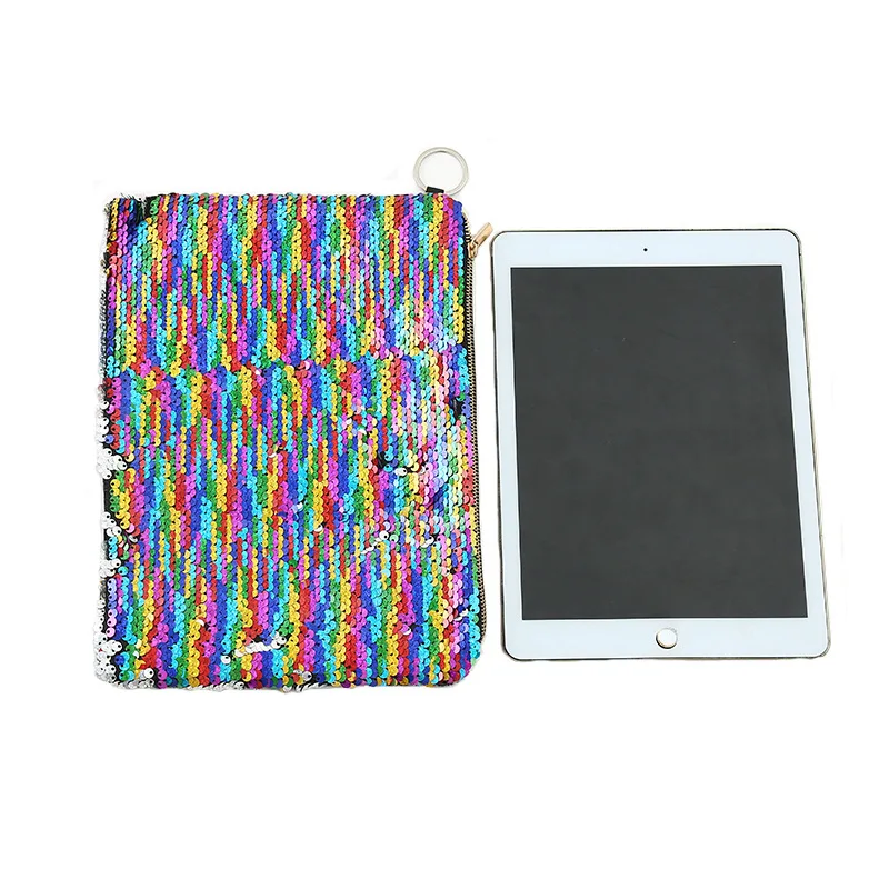 Дорожная косметичка с блестками для женщин на молнии ручной органайзер макияжа