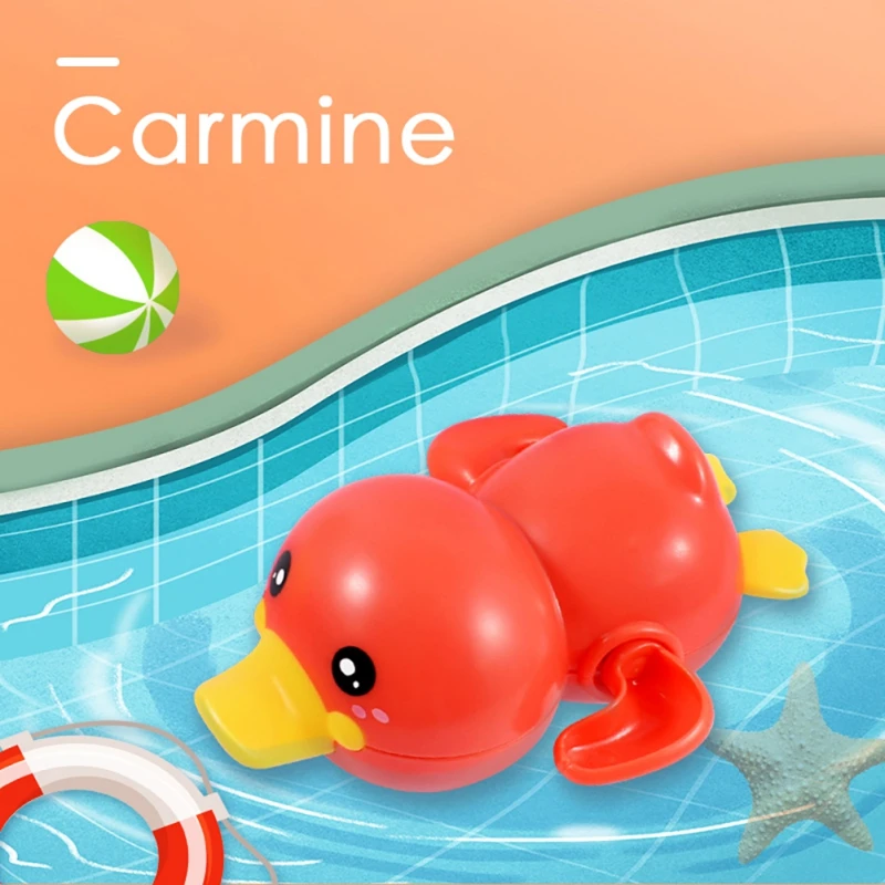 

Cute Little Duck Classic Cartoon Animal Baby Water Toy Infant Swimming Wound-up Chain Clockwork Bath Toys For 3 years and above