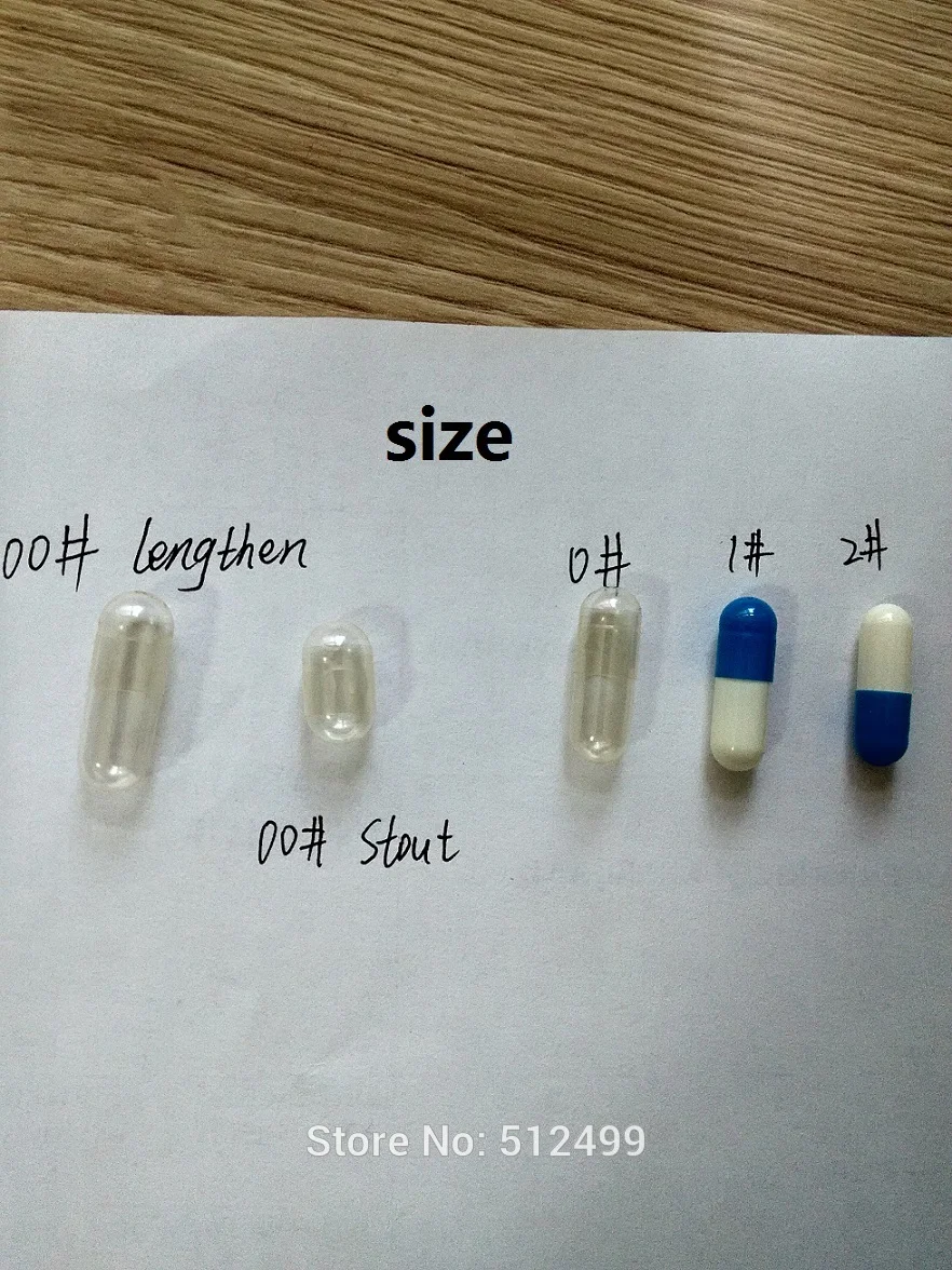 2 #200 шт./лот размера высококачественные цветные твердые желатиновые пустые