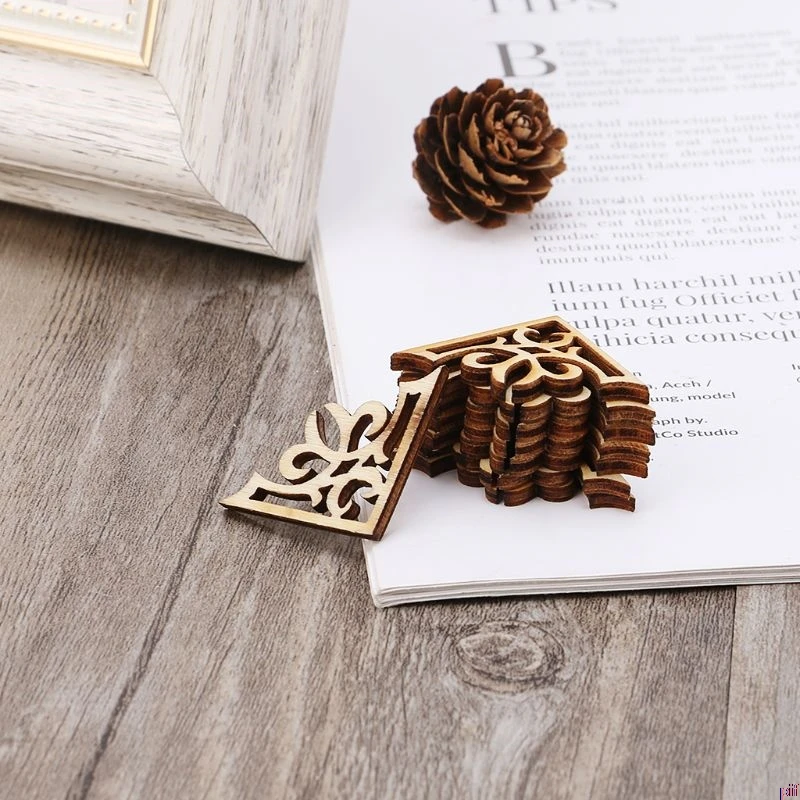 

50pcs Laser Cut Wood Embellishment Wooden Shape Craft Wedding Decor