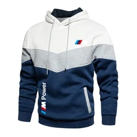 2021 new bmw m brand splicing hooded sweatshirts mens sportswear brand printing casual fashion menswomens hoodies s xxl
