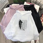 Толстовка Harajuku Женскаямужская толстовка с капюшоном с рисунком из японского аниме Женская Примавера Outono Piece Demon Slayer