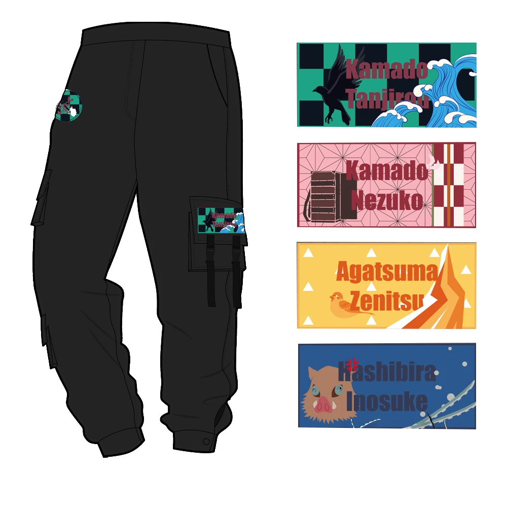 Brdwn Demon Slayer Kamado Nezuko Tanjirou Agatsuma Zenitsu Hashibira Inosuke Cosplay Fashion Pants