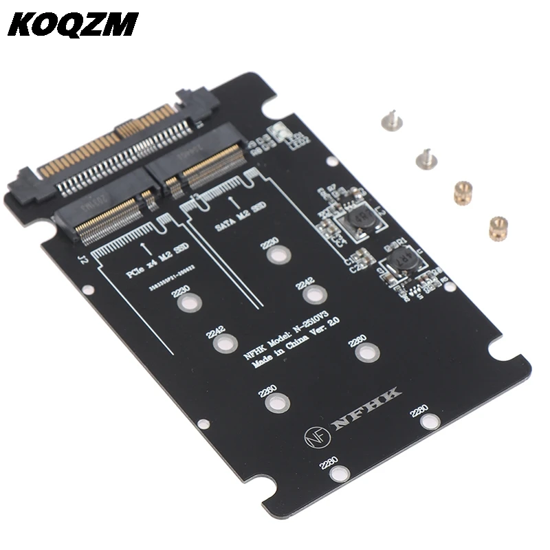 

2021 New SATA M.2 SSD To 2.5 SATA NVMe M.2 NGFF SSD To SFF-8639 Adapter Converter High Quality Wholesale Hot New 2021