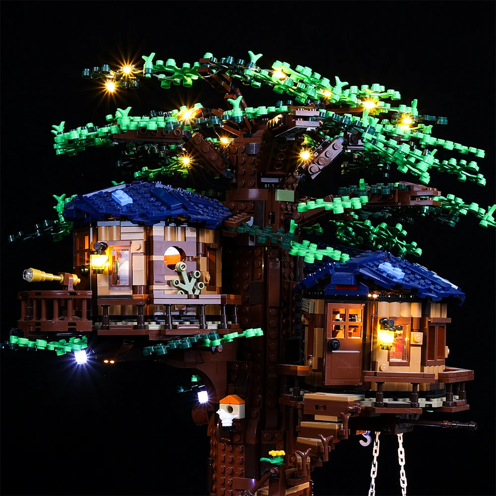 Набор со светодиодсветильник кой серии Ideas 21318 Treehouse набор игрушек сделай сам не