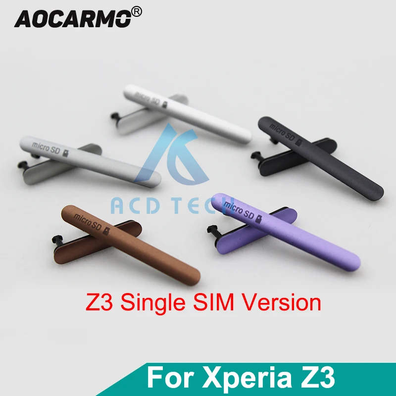 Пылезащитная заглушка Aocarmo USB + Micro SD карта слот для Sim карты водонепроницаемый