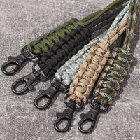 emergency survival backpack 5 styles high strength key ring lanyard triangle buckle paracord keychain parachute cord