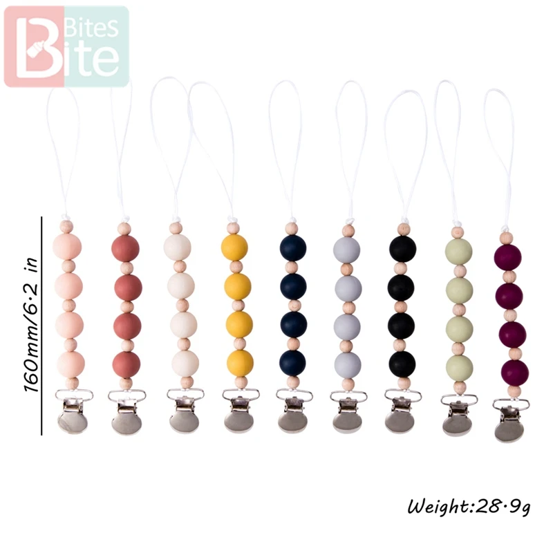 Зажим для укуса ребенка 1 шт. силиконовый Прорезыватель зубов металлические