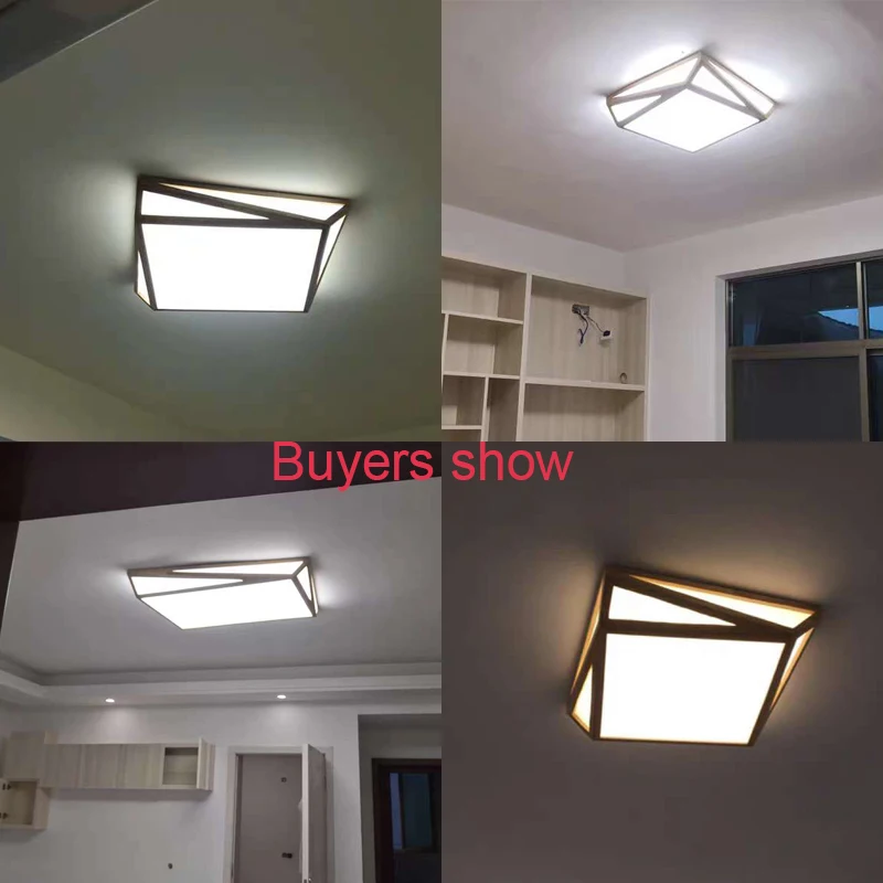 Реальные деревянные потолочные светильники Новый современный дизайн