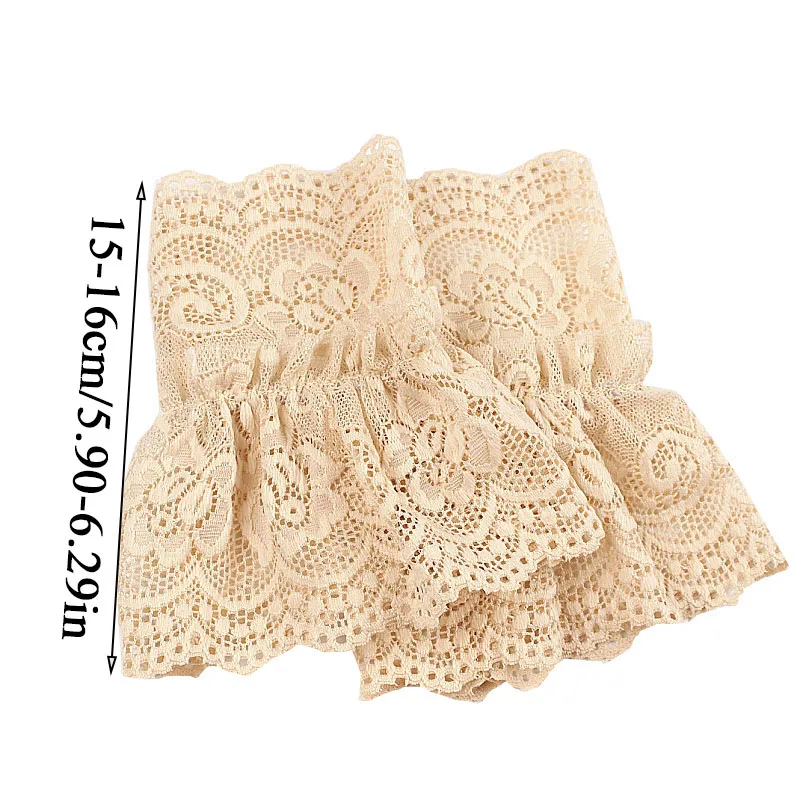 

Arm Cover Sun Protection Scar Cover Solid Color Gloves Fake Sleeve Elbow Sleeve Cuff Female Lace Cutout Bowknot Fingerless Glove