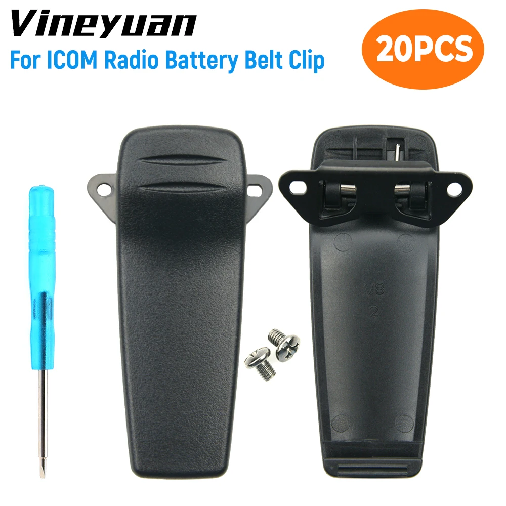 20pcs Walkie Talkie Belt Clip for ICOM BP-209 BP-210 BP-222 BP-209N BP-210N BP-222N IC-A6 IC-A6E
